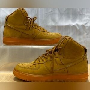 Nike Air Force 1 High 07 LV8 Flax Wheat GS Size 7.5 No Insoles W/Box MSRP $240
